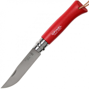 Нож Opinel №8 Trekking Красный с чехлом - фото 27285