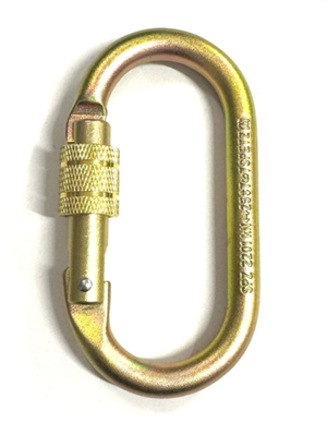 Карабин овальный стальной SPETZ с резьбовой муфтой spz2201 - фото 44440