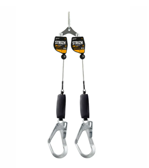 Средство защиты втягивающего типа STRIZH двойное Карабин 56 мм HS-STR01-2B - фото 44609