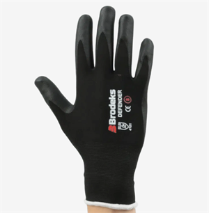 Перчатки рабочие Brodeks G-21, серый/черный 3 пары G-21-8_bl_3 pairs