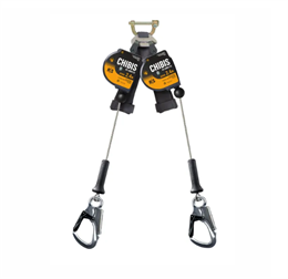 Средство защиты втягивающего типа CHIBIS Двойной Карабин 24 мм HS-CHI01-2S