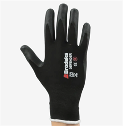 Перчатки рабочие Brodeks G-21, серый/черный 3 пары G-21-8_bl_3 pairs